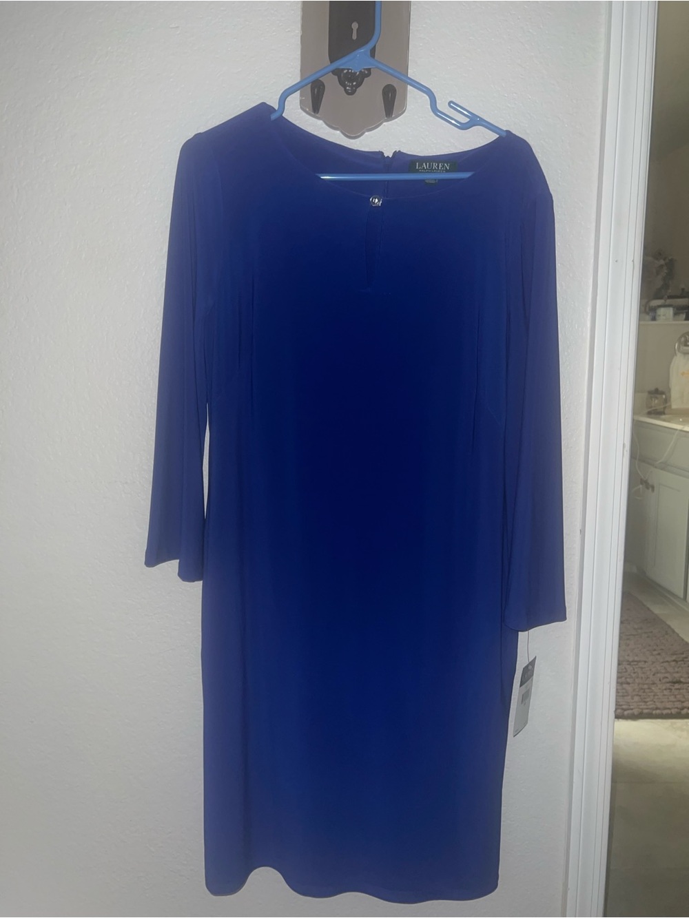 NWT - Ralph Lauren Cobalt Blue Midi Shift Dress